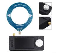 HanOaki SI4732 Digital Radio Receiver with 0.5-108 MHz Full Band, 1.9-Inch Color Display, ESP32-S3 Control, AM FM LSB USB Modes, Loop Antenna, 800 mAh Battery, Portable Black