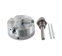 HanOaki Small Size Zinc Alloy Chuck For For Lathe, Three Jaw Manual Drill Chuck With High Centering Accuracy(B)