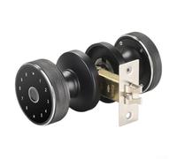 HanOaki Smart Fingerprint Lock, for Hotel Apartment Villa, Modern Keyless Entry with App Control and USB Charging(Black)