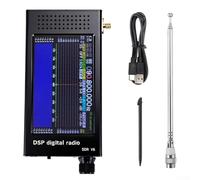 HanOaki Software Defined Radio SDR-V6 with 1.10d Firmware, 4.3" IPS Touchscreen, 100kHz-149MHz Full-Band Receiver for Amateur Radio, Shortwave Monitoring, Aviation Bands, Black(Black)