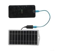 HanOaki Solar Panels,Efficient And Portable Solar Battery Charger With Waterproof Design, USB Output For Outdoor Adventures(White)