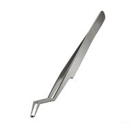 HanOaki Stainless Steel Aax-17 Tin Positioning Tweezers Non Slip Non Magnetic Accuracy Tool for Soldering and Electronic Repairs