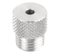 HanOaki Stainless Steel Drill Sleeve Bushing for M14 Dowelling Jig 3-10mm Wood Drilling Guide Locator for Precise Pocket Hole Making Silver 1 Pack(4mm)