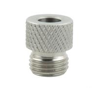 HanOaki Stainless Steel Drill Sleeve Bushing for M14 Dowelling Jig 3-10mm Wood Drilling Guide Locator for Precise Pocket Hole Making Silver 1 Pack(8mm)