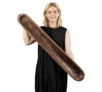 Hanobe 39" Large Wood Decorative Dough Bowl for Dining Table Centerpiece