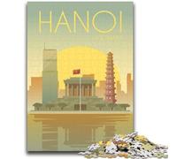 Hanoi 1000 Pieces Jigsaw Puzzles for Adults And Teens, Challenging Game Gifts for Is Ideal As A Gift for The Whole Family 1000pcs(26x38cm)