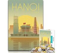 Hanoi Jigsaw Puzzles for Teenagers,Help The Brain Exercise Addictive Toys to Cultivate Patience A Work of Art 50x75cm