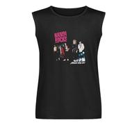 Hanoi Rocks Band Mens Black Sleeveless T-Shirt Graphic Tee Printed Unisex Vest Tank Tops Shirt 3XL