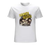 Hanoi Rocks Mens T Shirt Retro 1980S Heavy Metal Vintage Glam Rock Gray Graphic Tee