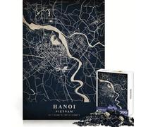 Hanoi Vietnam 1000 Pieces Puzzles for Adults Cognitive Train Indoor Play Pattern Build (50x75cm)