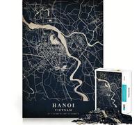 Hanoi Vietnam Jigsaw Puzzle for Adults 1000 Pieces Mind Exercise Anxiety Relief Family Play Birthday Surprise (38x52cm)