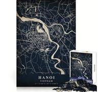 Hanoi Vietnam Jigsaw Puzzle for Adults 1000 Pieces Mind Exercise Anxiety Relief Family Play Birthday Surprise (38x52cm)