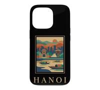 Hanoi Vietnam River City Retro Travel Graphic Case for iPhone 13 Pro