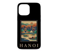 Hanoi Vietnam River City Retro Travel Graphic Case for iPhone 13 Pro Max