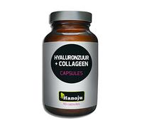 Hanoju 90 Capsules Hyaluronic Acid 100 mg + Collagen 250 mg - Collagen Gives Different Organs and Tissues Their Strength and Elasticity