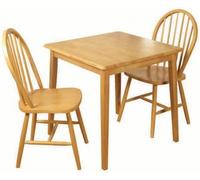Hanover Light Oak 2 Seater Square Dining Table - 75cm