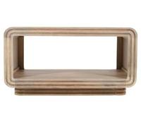 Hanover Ribbed Carved Mango Wood Coffee Table