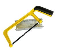 Hanpex 6 in. Mini Hacksaw & mitre Block Set - 150mm Extra Fine Cut Hack Saw with Bi-Metal Blade