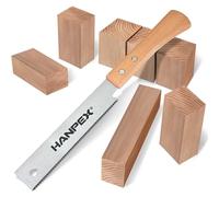 Hanpex 6-Inch Japanese Hand Saw, SK5 Pull Saw, Flexible Blade Flush Cut Woodworking Handsaw for Woodworking, DIY and Other Small Projects