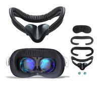 Hanpusen VR Face Cover Fitness Facial Interface Bracket, 2pcs PU Leather Foam Cushion, Anti-fogging Sweatproof Face Cover, Oculus Quest 2 Accessories Replacement