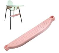 HANQ High Chair Footrest, Adjustable Height Baby Highchairs Pedal Portable Foot Rest for Baby HighChair Accessories, Compatible with IKEA Antilop High Chair Footstool (Pink)