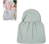 HANQ Highchair Handy Pocket Pouch,PU Dining Chair Back Storage Bag High Chair Accessories,Wipeable and Waterproof Material,Compatible with IKEA Antilop Highchair Accessories (Blue)