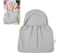 HANQ Highchair Handy Pocket Pouch,PU Dining Chair Back Storage Bag High Chair Accessories,Wipeable and Waterproof Material,Compatible with IKEA Antilop Highchair Accessories (Gray)