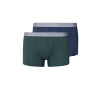Hanro 2-Pack Cotton Essentials Boxer Trunks, Herbal Tea / Vintage Indigo - Small