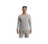 Hanro Living Long Sleeved Shirt, Grey Melange - X-Large