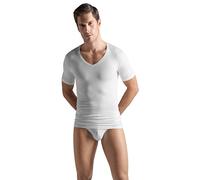 HANRO Men Cotton Superior V-neck Shirt Undershirt, White, X-Large