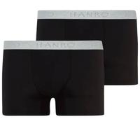Hanro Mens Cotton Essentials 2 Pack Pants - Black