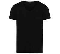Hanro Mens Cotton Superior V-Neck T-Shirt - Black