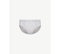 Hanro Mens Hanro Basic Slim-Fit Cotton Briefs White M