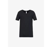 Hanro Mens Hanro Basics Stretch-Cotton T-Shirt Black M
