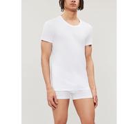 Hanro Mens Hanro Cotton Superior Cotton-Blend T-Shirt White S