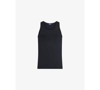 Hanro Mens Hanro Cotton Superior Cotton-Blend Vest Top Black 2XL