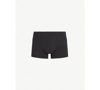 Hanro Mens Hanro Elasticated Slim-Fit Stretch-Cotton Trunks Black S