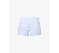Hanro Mens Hanro Fancy Relaxed-Fit Cotton Boxer Shorts Light Blue 2XL