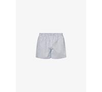 Hanro Mens Hanro Fancy Relaxed-Fit Cotton Boxer Shorts Light Grey Stripe M