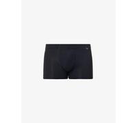 Hanro Mens Black Pack of Two Logo-embellished Stretch-cotton Trunks L