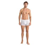 Hanro Men's Pants Boxer Briefs, White, L
