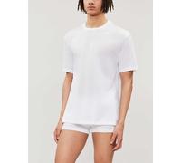 Hanro Mens White Cotton Sporty Cotton-jersey T-shirt S