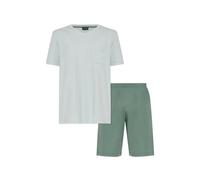 Hanro V-neck pocket pyjama set (set of two) - Green S-M-L-XL-XXL