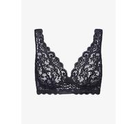 Hanro Womens Hanro Moments Lace Soft-Cup Bra Black 36C