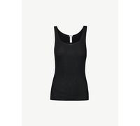 Hanro Womens Hanro Seamless Cotton Vest Top Black XS