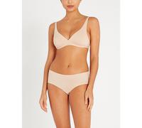 Hanro Womens Hanro Sensation Soft Cup Stretch-Cotton Bra 0274 Beige 34C