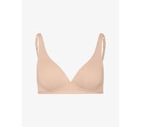 Hanro Womens Hanro Sensation Soft Cup Stretch-Cotton Bra 0274 Beige 34D