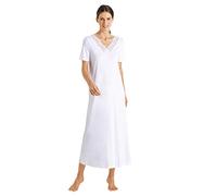 Hanro Women's Nachthemd 1/2 Arm 130 Cm Night Shirt, White, X-Large