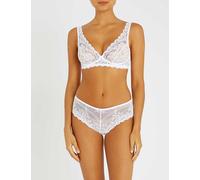 Hanro Womens White Moments Lace Soft-cup Bra 34a
