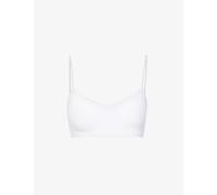 Hanro Womens White Touch Feeling Cropped Stretch-jersey Bra S